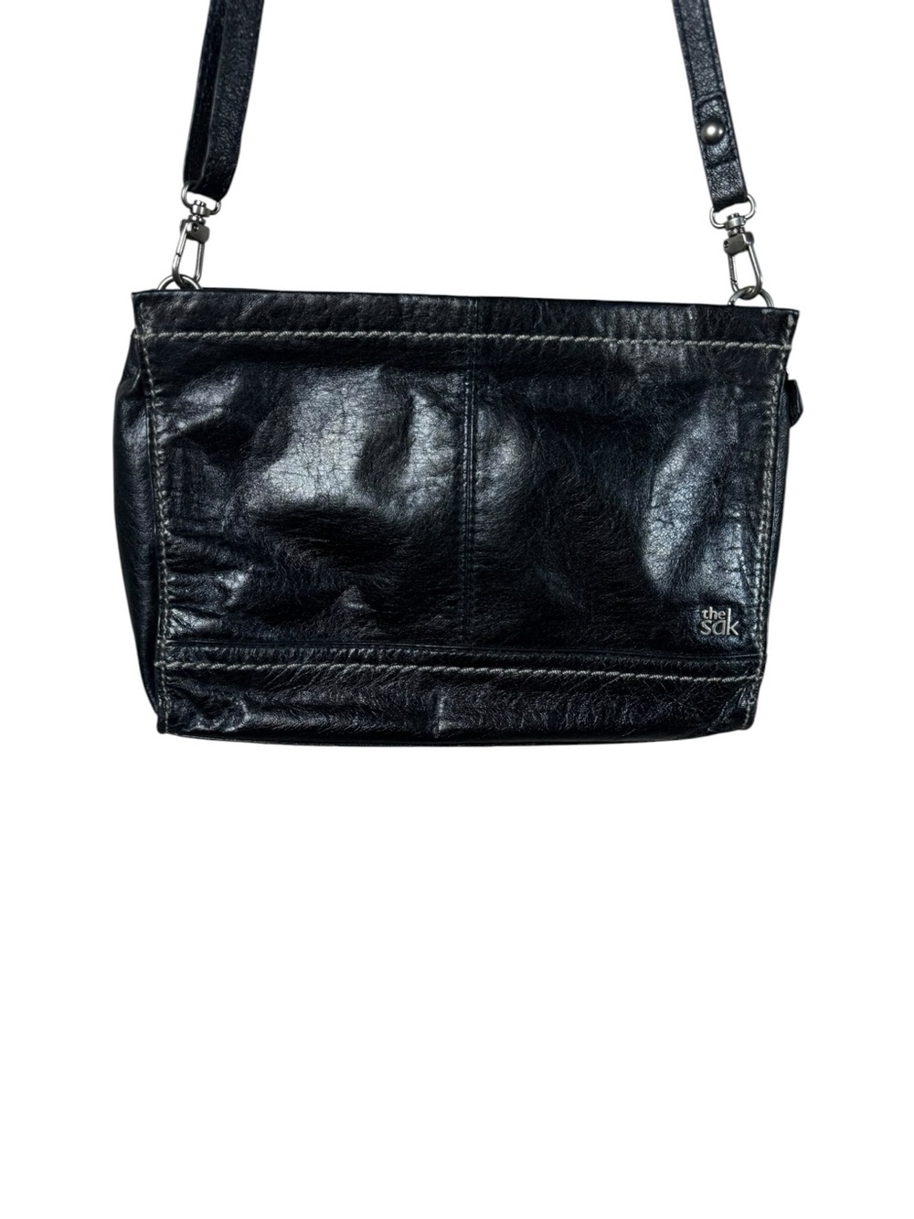 The Sak Black Leather Convertible Crossbody
